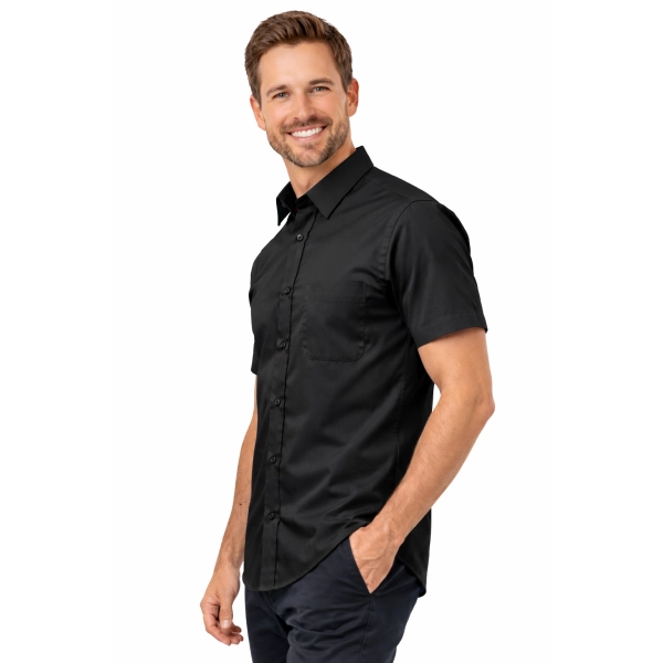 Koszula męska z krótkim rękawem czarna roz.XXL